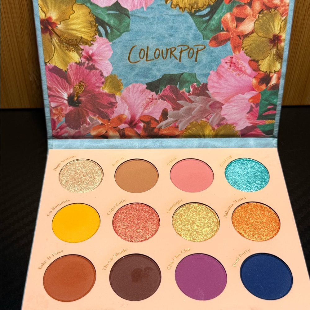 ColourPop Floral Fantasy Eyeshadow Palette Cabana Club